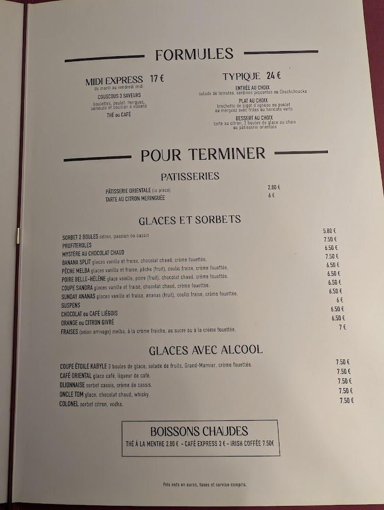 L'Étoile Kabyle - Menu Image 2